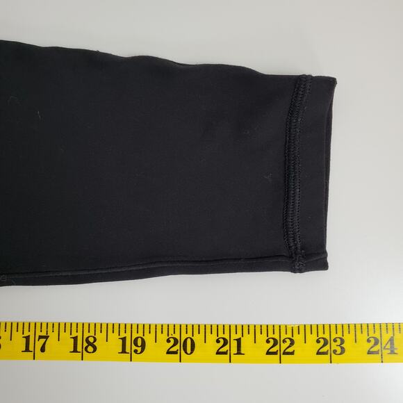 Aerie Leggings Womens Medium Real Me 7/8 Hi-Rise Short Inseam 23" Pockets Black - Picture 9 of 10